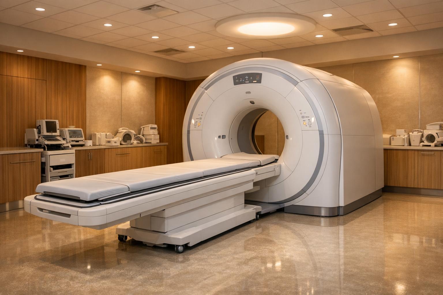 Refurbished imaging equipment staged for ownership cost review.