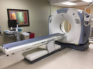 GE CT scanner image for preventive maintenance visit planning.